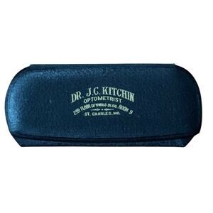 VTG Eyeglass Case Only Velvet Lined Optometrist St Charles Missouri Eye Doctor